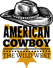 American Cowboy Wild West - Rodeo Ready to Press DTF Transfer