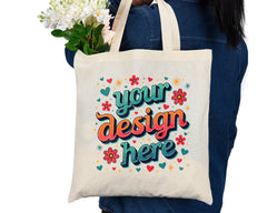 Personalized Cotton Reusable Custom Tote Bags