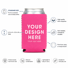 Custom Can Cooler Personalized Neoprene Koozie
