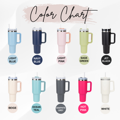 Custom Tumbler Personalized Laser Engraved Tumbler 40oz