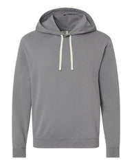 Custom Unisex Garment-Dyed Lightweight Fleece Hooded Sweatshirt
