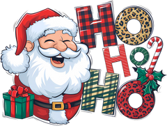 Ho Ho Ho Christmas Santa - Christmas Ready to Press DTF Transfer