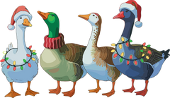 Christmas Goose - Christmas Ready to Press DTF Transfer