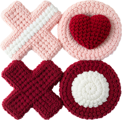 Faux Yarn Crochet Valentine Xoxo - Valentines Day Ready to Press DTF Transfer