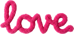 Faux Yarn Valentine Pink Love - Valentines Day Ready to Press DTF Transfer