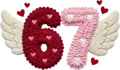 Faux Yarn Valentine 67 - Valentines Day Ready to Press DTF Transfer