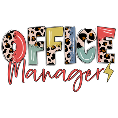 Office Manager Leopard - Career Ready to Press DTF Transfer