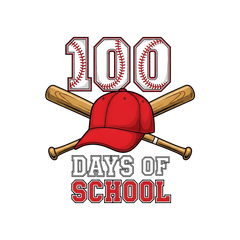 100 Days Of School Baseball - School Ready to Press DTF Transfer