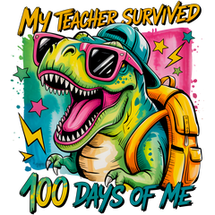Funny Preppy 100 Days of - School Ready to Press DTF Transfer