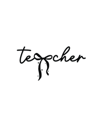 Teacher Pink Coquette Bow - School Ready to Press DTF Transfer