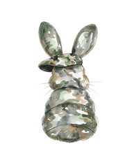 Camo Easter Bunny - Easter Ready to Press DTF Transfer