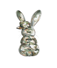 Camo Easter Bunny - Easter Ready to Press DTF Transfer