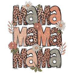 Leopard Mama Flower Mothers Day - Mothers Day Ready to Press DTF Transfer