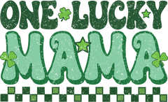One Lucky Mama Retro St - St Patricks Day Ready to Press DTF Transfer