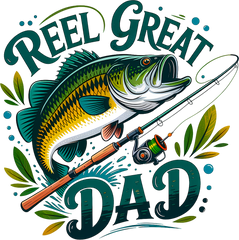 Reel Great Dad - Fathers Day Ready to Press DTF Transfer