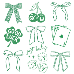 Just Lucky Icons Sheet – St. Patrick’s Day Ready to Press DTF Transfer