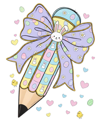 Easter Bunny Pencil Bow – Easter Ready to Press DTF Transfer