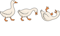 Walking By Faith Tripping Constantly Geese – Funny Ready to Press DTF Transfer