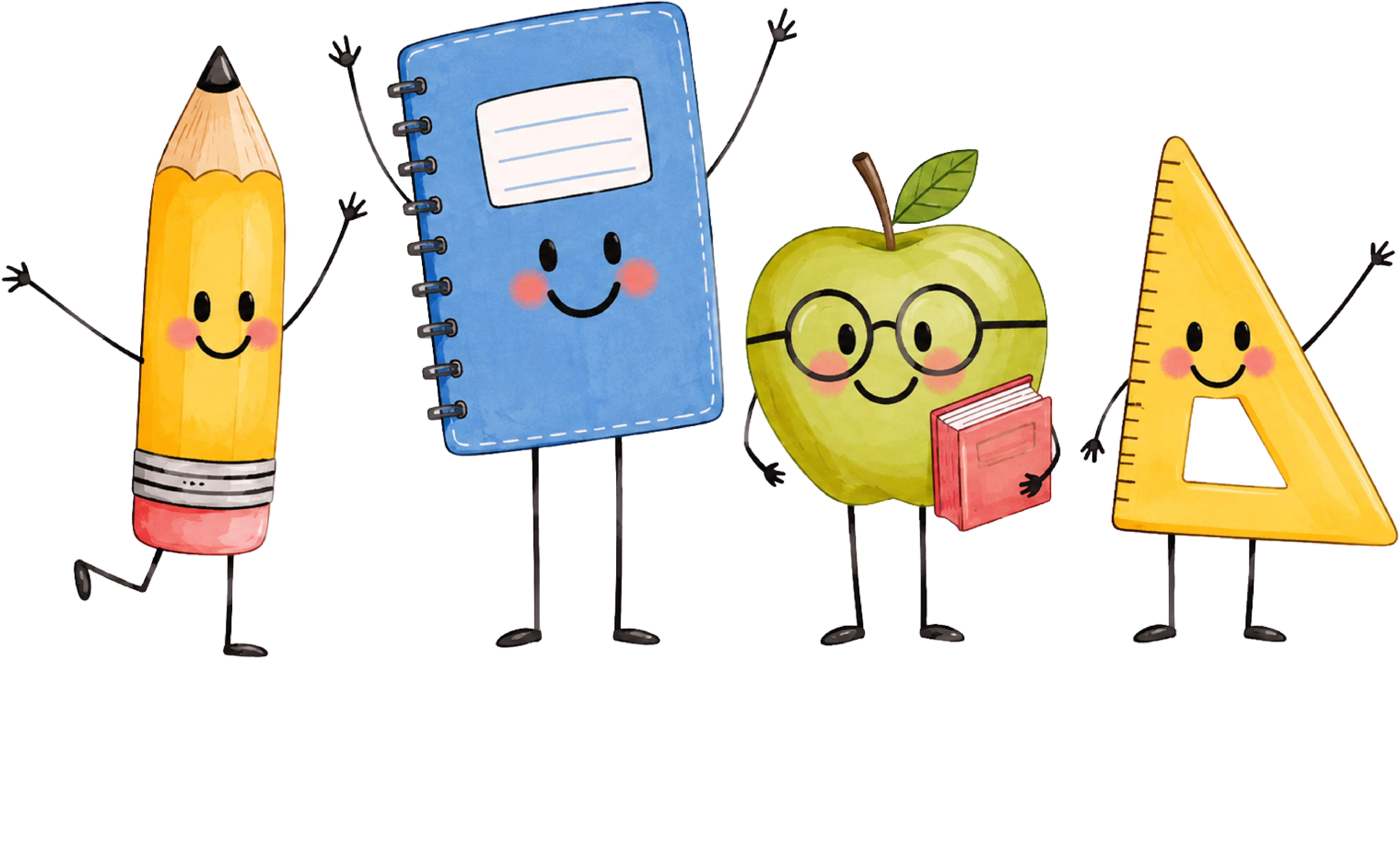 Custom Your Text Cute School Supplies – School Ready to Press DTF Transfer