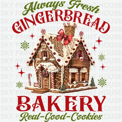 Always Fresh Gingerbread - Christmas Ready to Press DTF Transfer