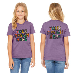 Bella Canvas Youth Heather T-Shirt - Custom Youth Heather T-shirt