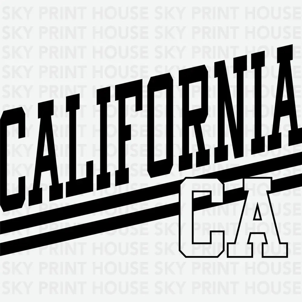 California CA US States Ready to Press DTF Transfer