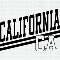 California CA US States Ready to Press DTF Transfer