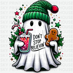 Christmas Ghost - Christmas Ready to Press DTF Transfer