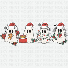 Christmas Ghosts- Christmas Ready to Press DTF Transfer