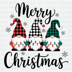 Christmas Gnome Trio - Ready to Press DTF Transfer