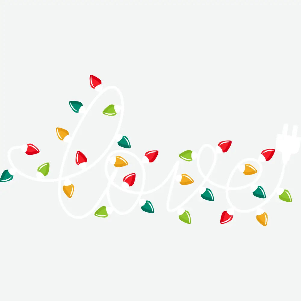 Christmas Lights Love - Christmas Ready to Press DTF Transfer