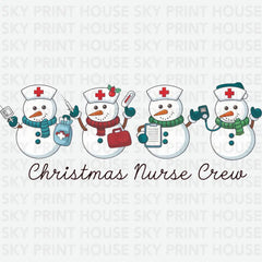 Christmas Nurse Crew - Christmas Ready to Press DTF Transfer