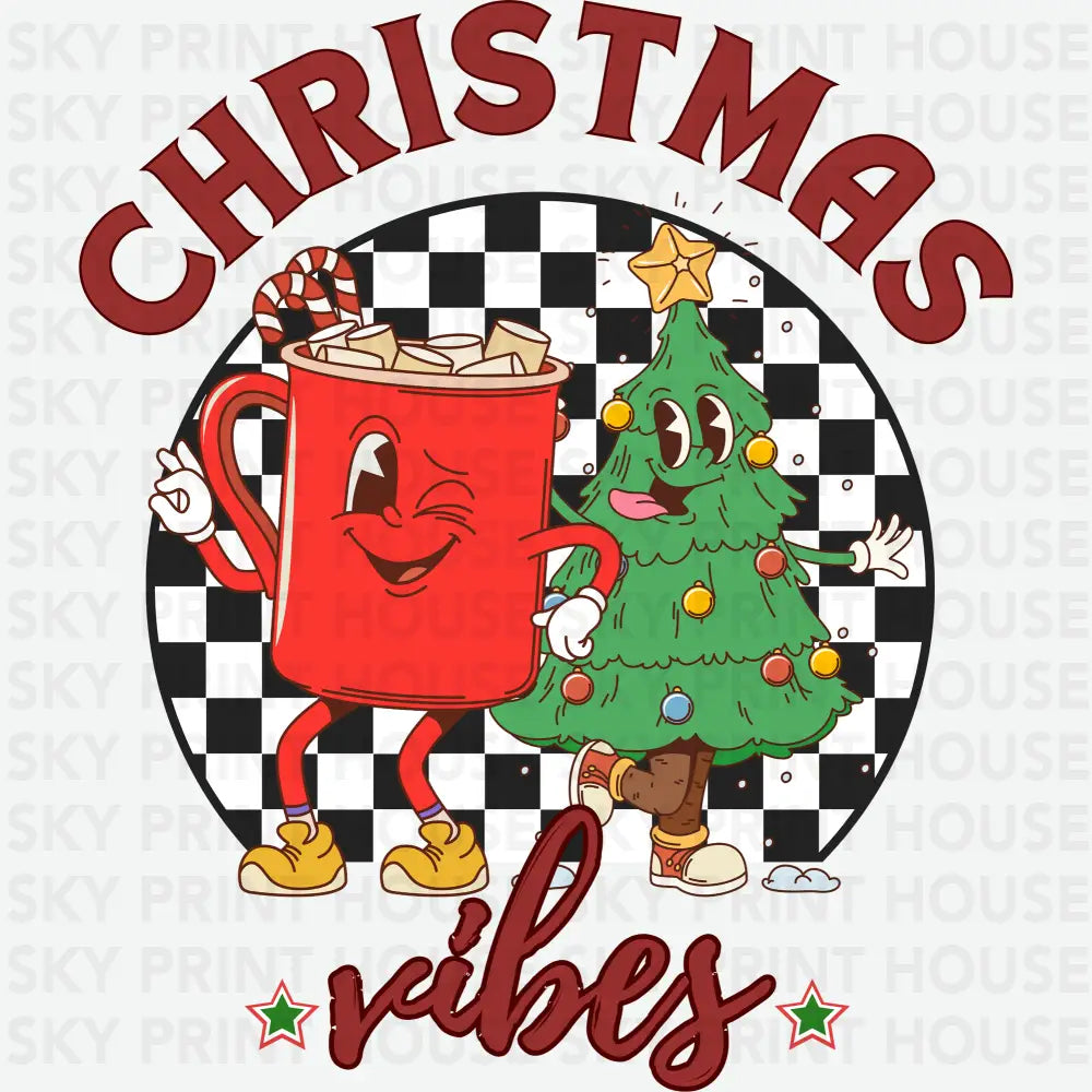 Christmas Vibes - Christmas Ready to Press DTF Transfer
