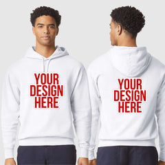 Custom Unisex Garment-Dyed Lightweight Fleece Hooded Sweatshirt