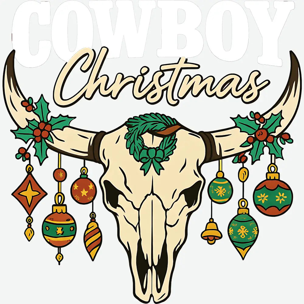Cowboy Christmas - Christmas Ready to Press DTF Transfer