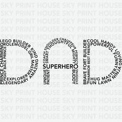 Dad Adjectives Father’s Day Ready to Press DTF Transfer