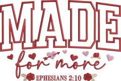 Valentines Day Made For - Embroidery Design