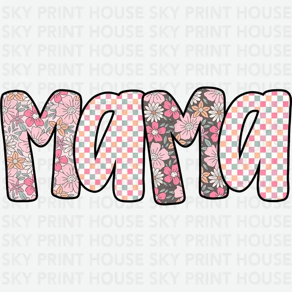 Floral Mama Design Mother’s Day Ready to Press DTF Transfer