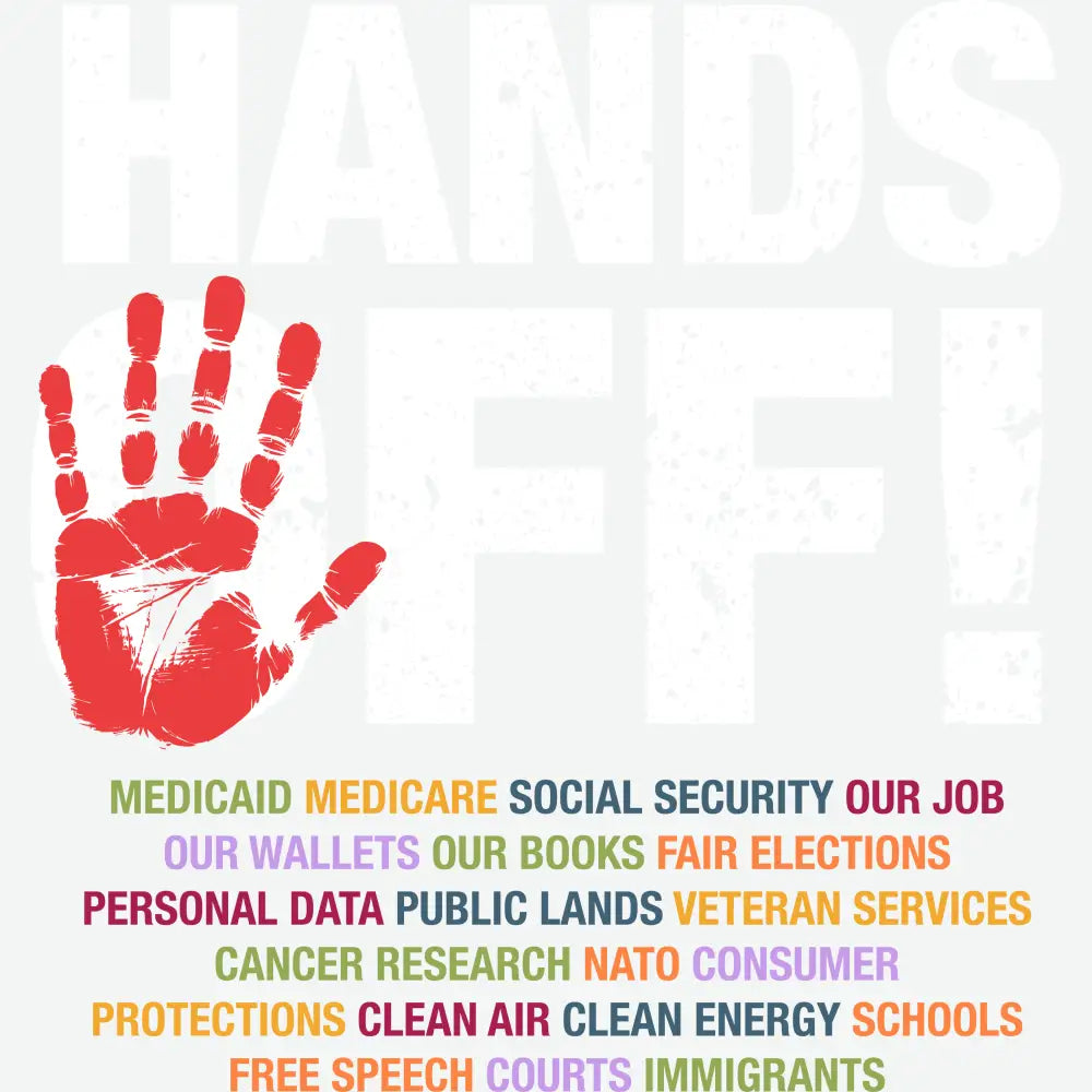 Hands Off! Political Ready to Press DTF Transfer