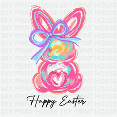 Happy Easter Bunny Easter Ready to Press DTF Transfer