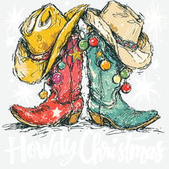 Howdy Christmas - Christmas Ready to Press DTF Transfer