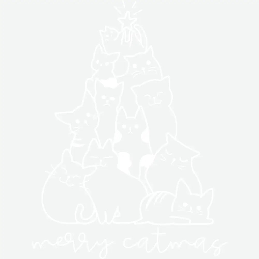 Merry Catmas - Christmas Ready to Press DTF Transfer