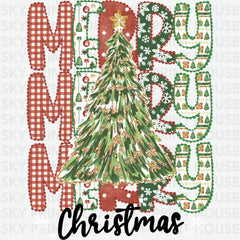 Merry Christmas - Christmas Ready to Press DTF Transfer