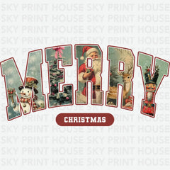Merry Christmas - Christmas Ready to Press DTF Transfer