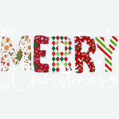 Merry Christmas - Christmas Ready to Press DTF Transfer