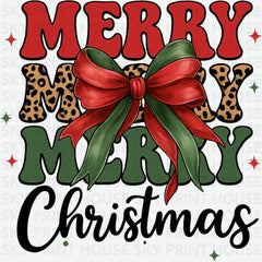 Merry Christmas - Christmas Ready to Press DTF Transfer