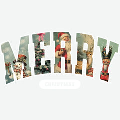 Merry Christmas - Christmas Ready to Press DTF Transfer