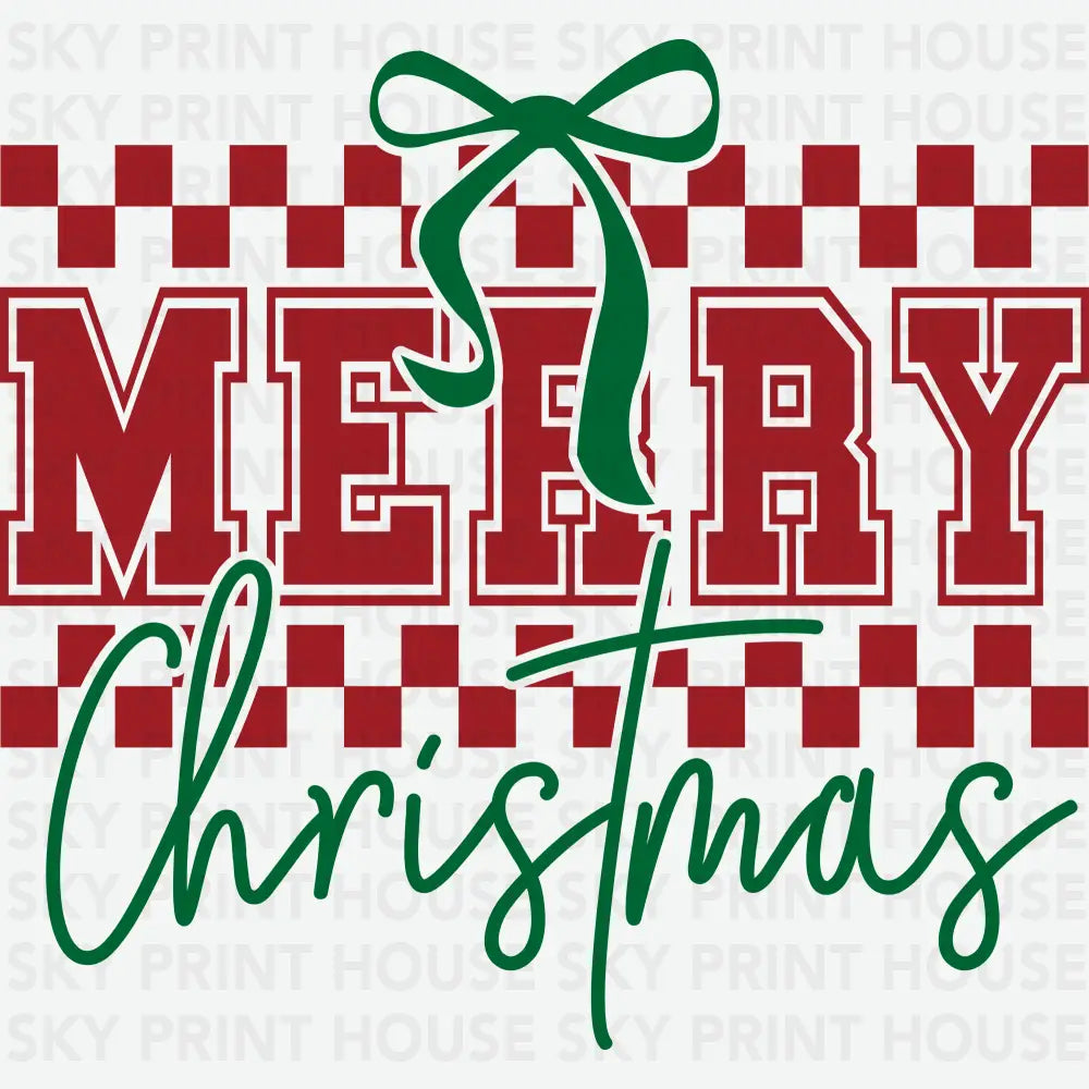 Merry Christmas - Christmas Ready to Press DTF Transfer