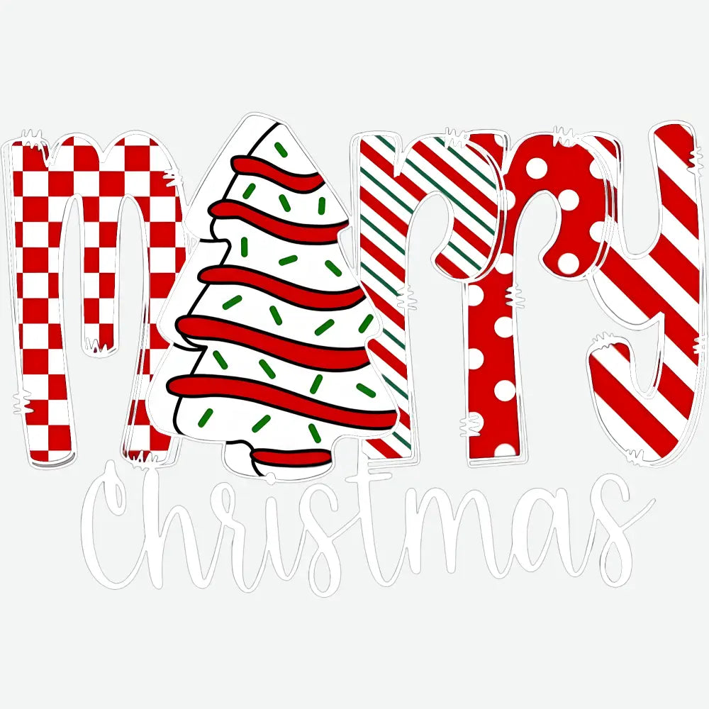 Merry Christmas - Christmas Ready to Press DTF Transfer