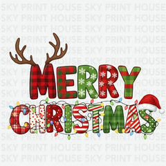 Merry Christmas - Christmas Ready to Press DTF Transfer
